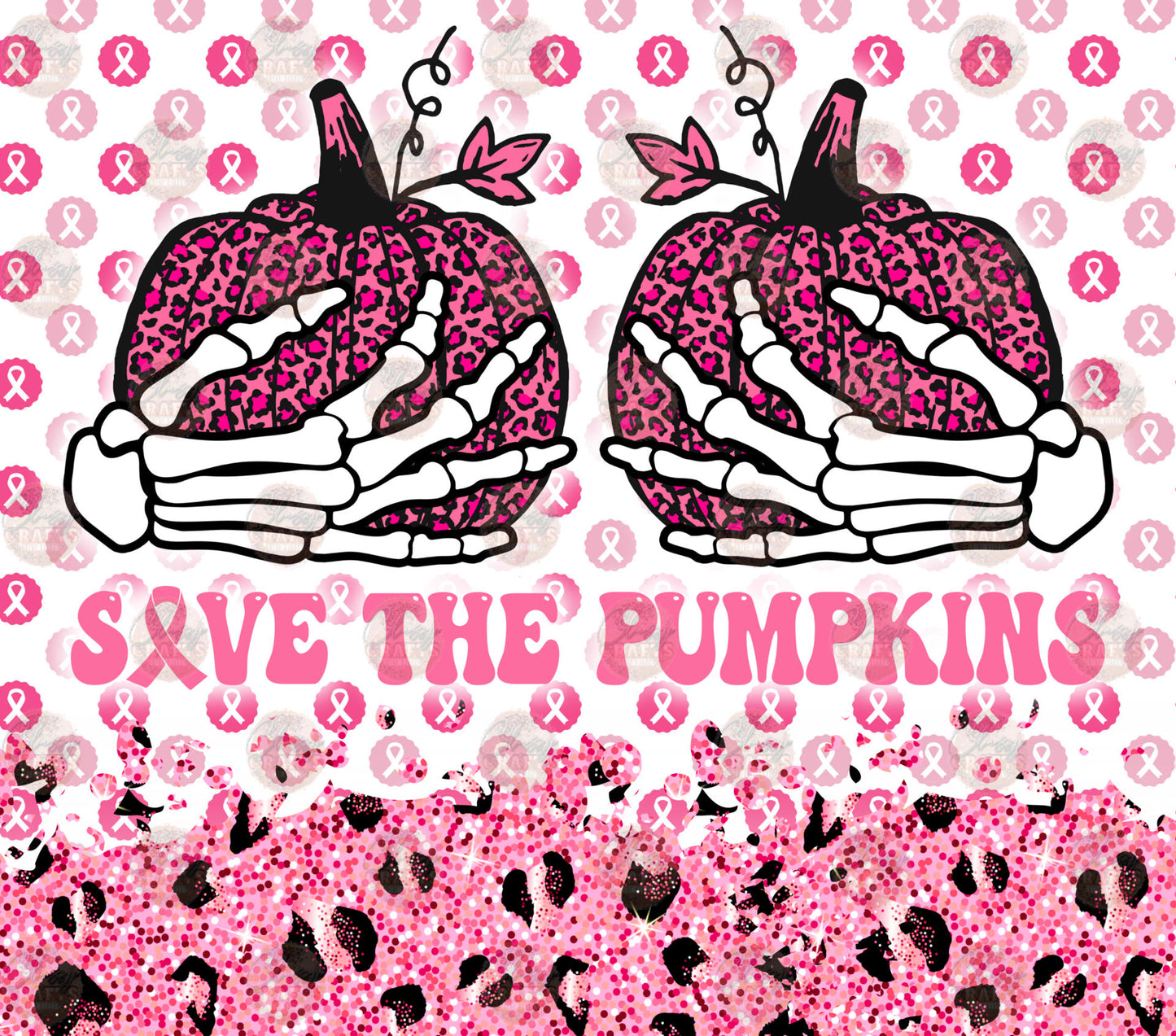 Save The Pumpkins Tumbler Wrap