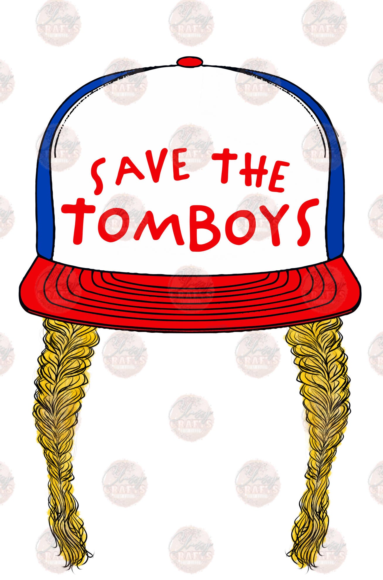 Save The Tomboys Blonde Transfer