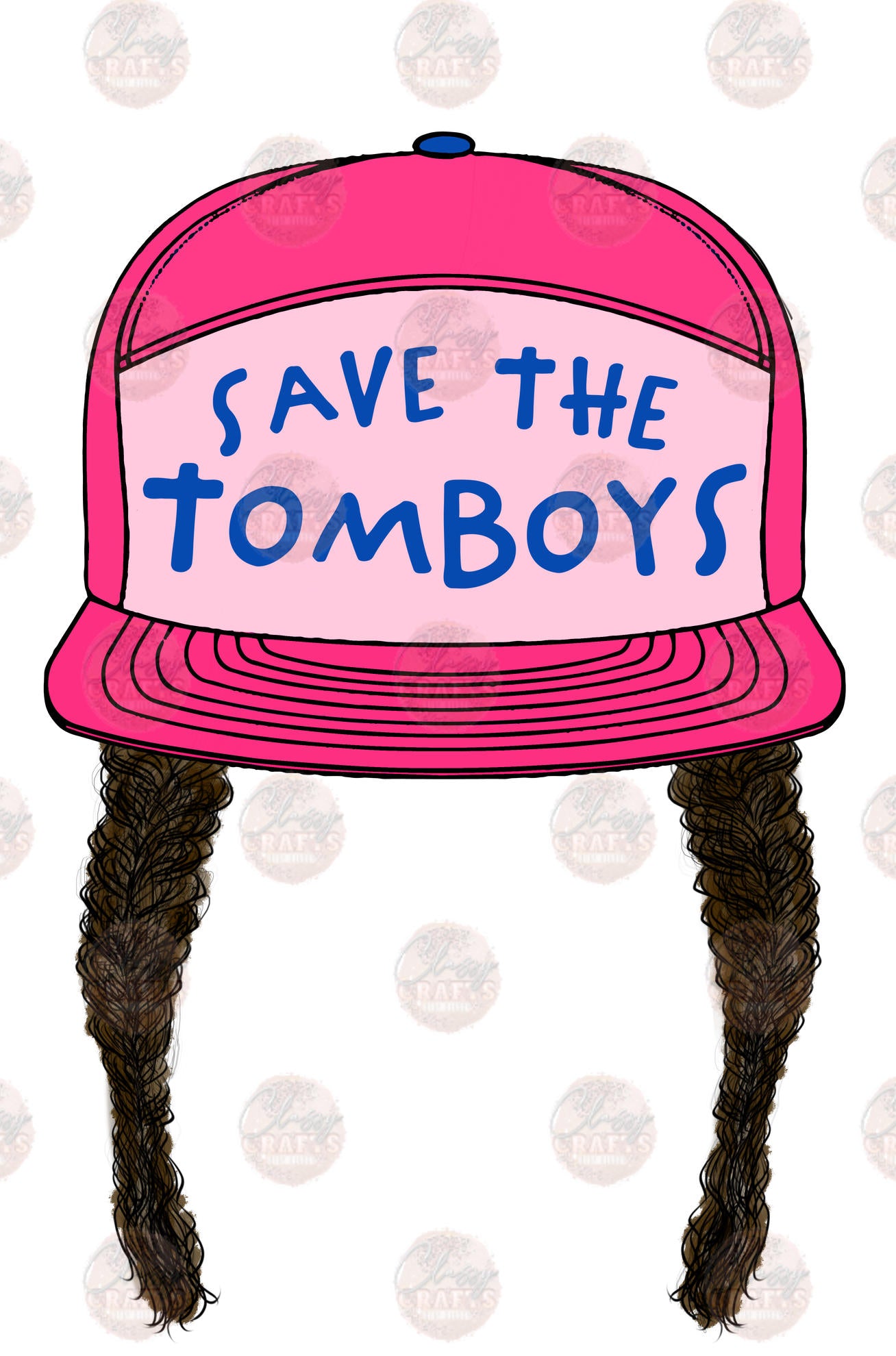 Save The Tomboys Brunette Transfer