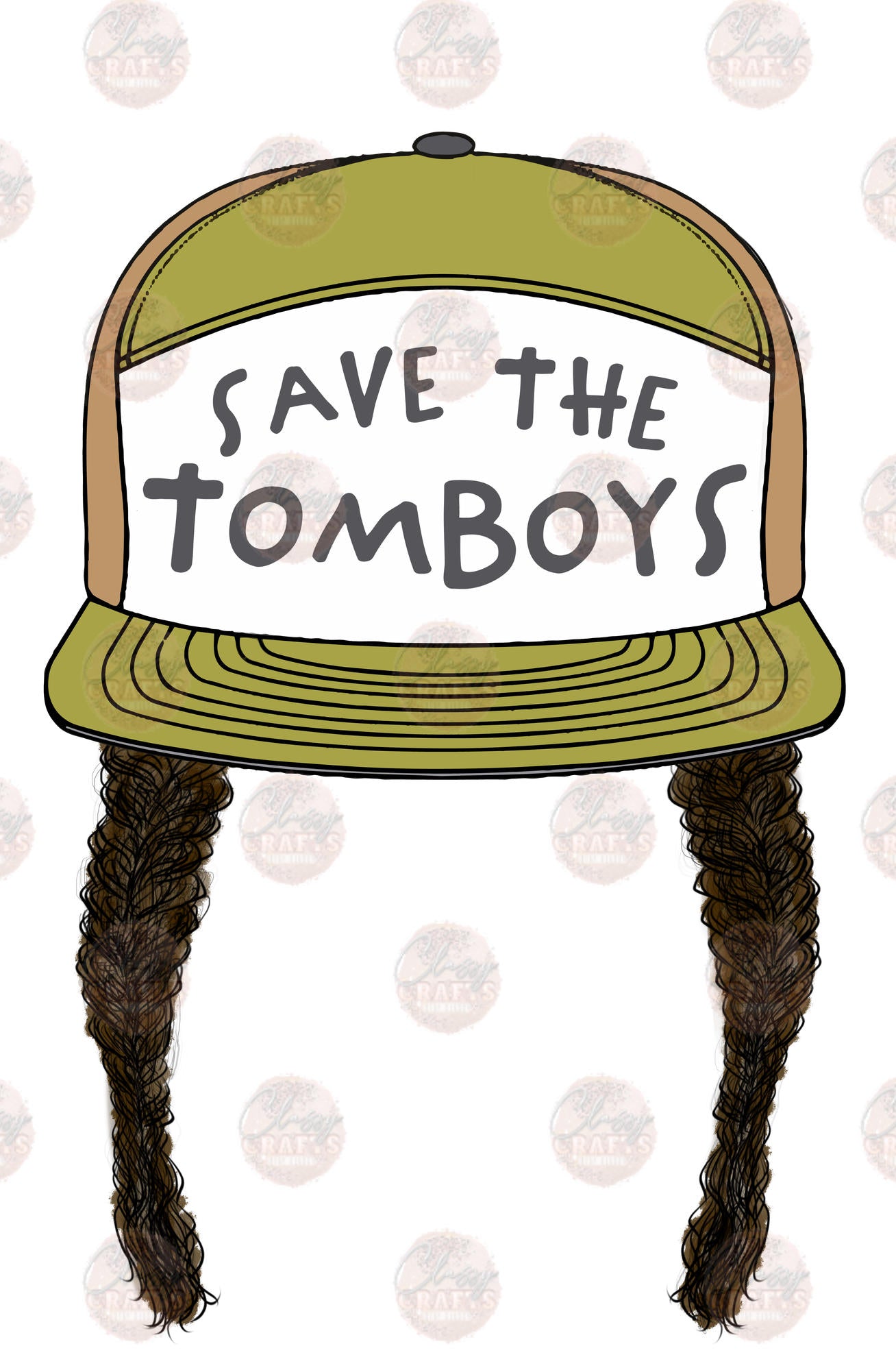 Save The Tomboys Brunette Transfer