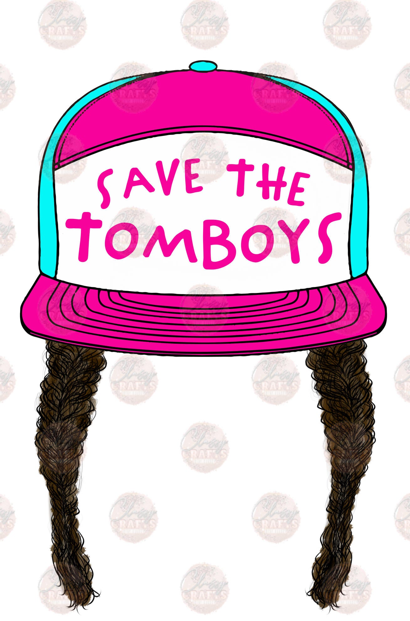 Save The Tomboys Brunette Transfer