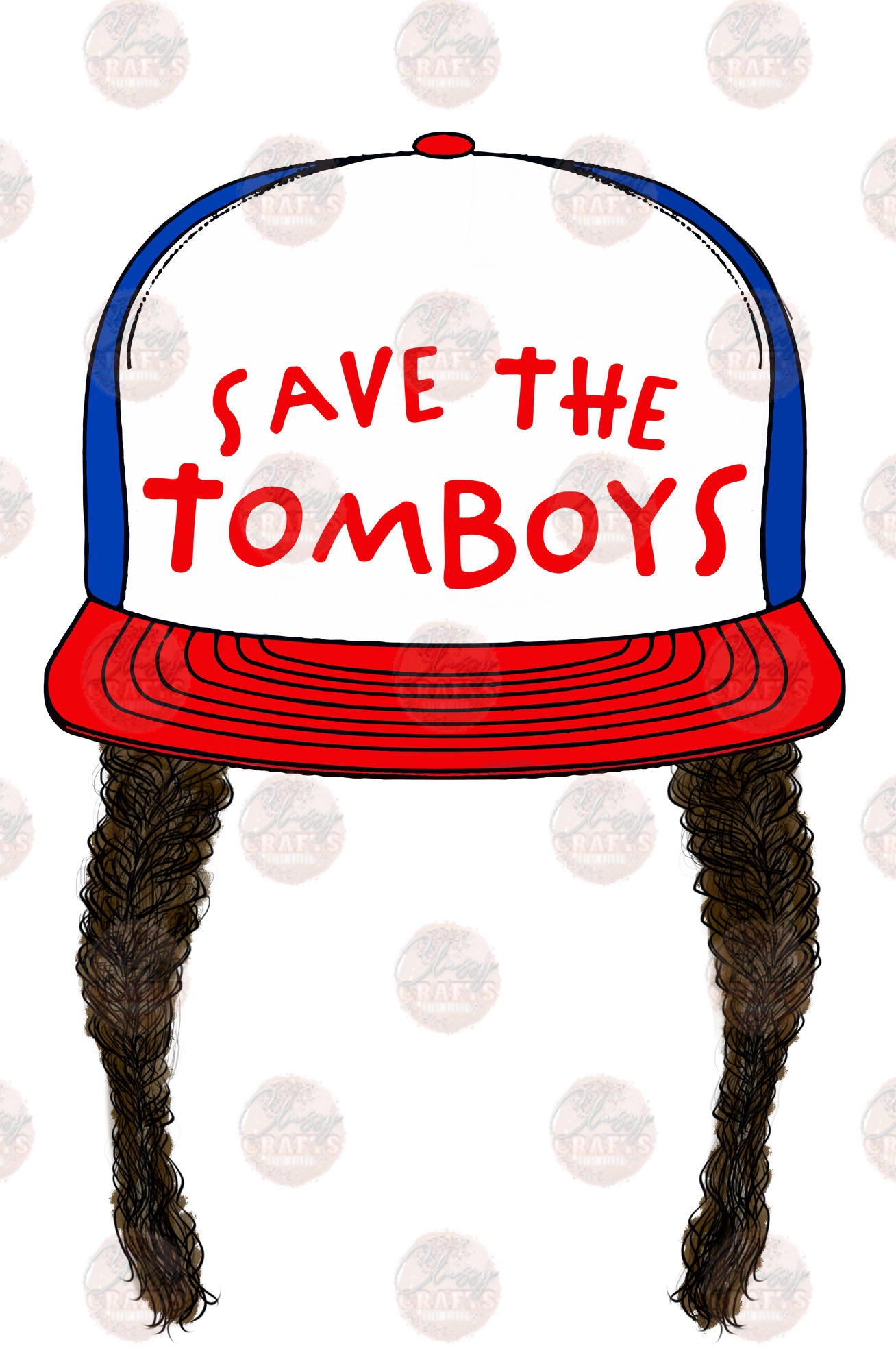 Save The Tomboys Brunette Transfer