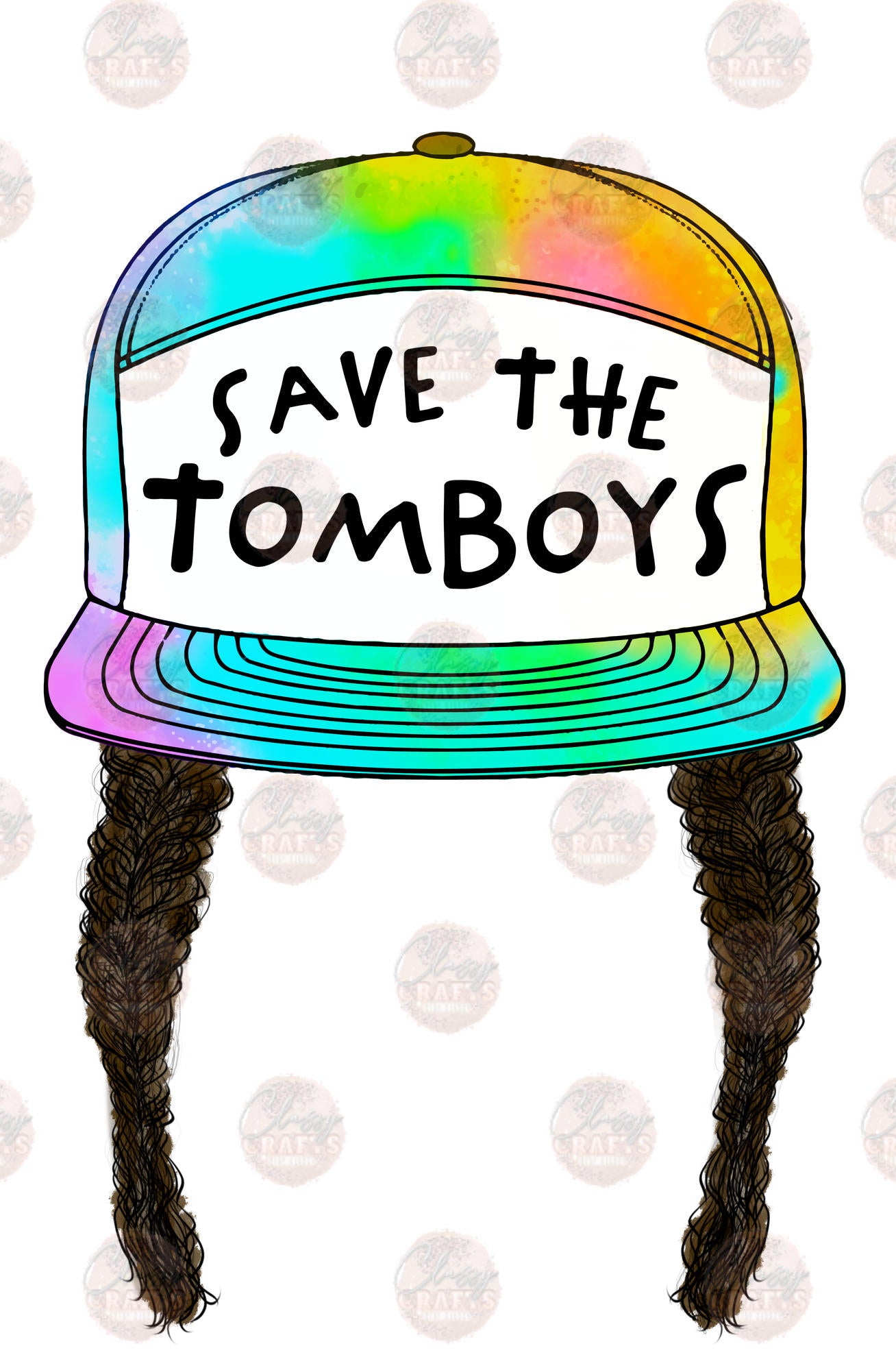 Save The Tomboys Brunette Transfer