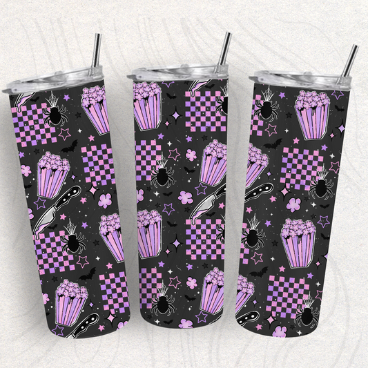 Scary Movie Season Checkered Seamless Transfer