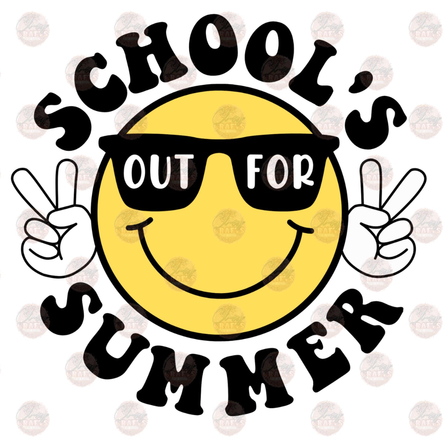 Schools Out Smiley Transfer
