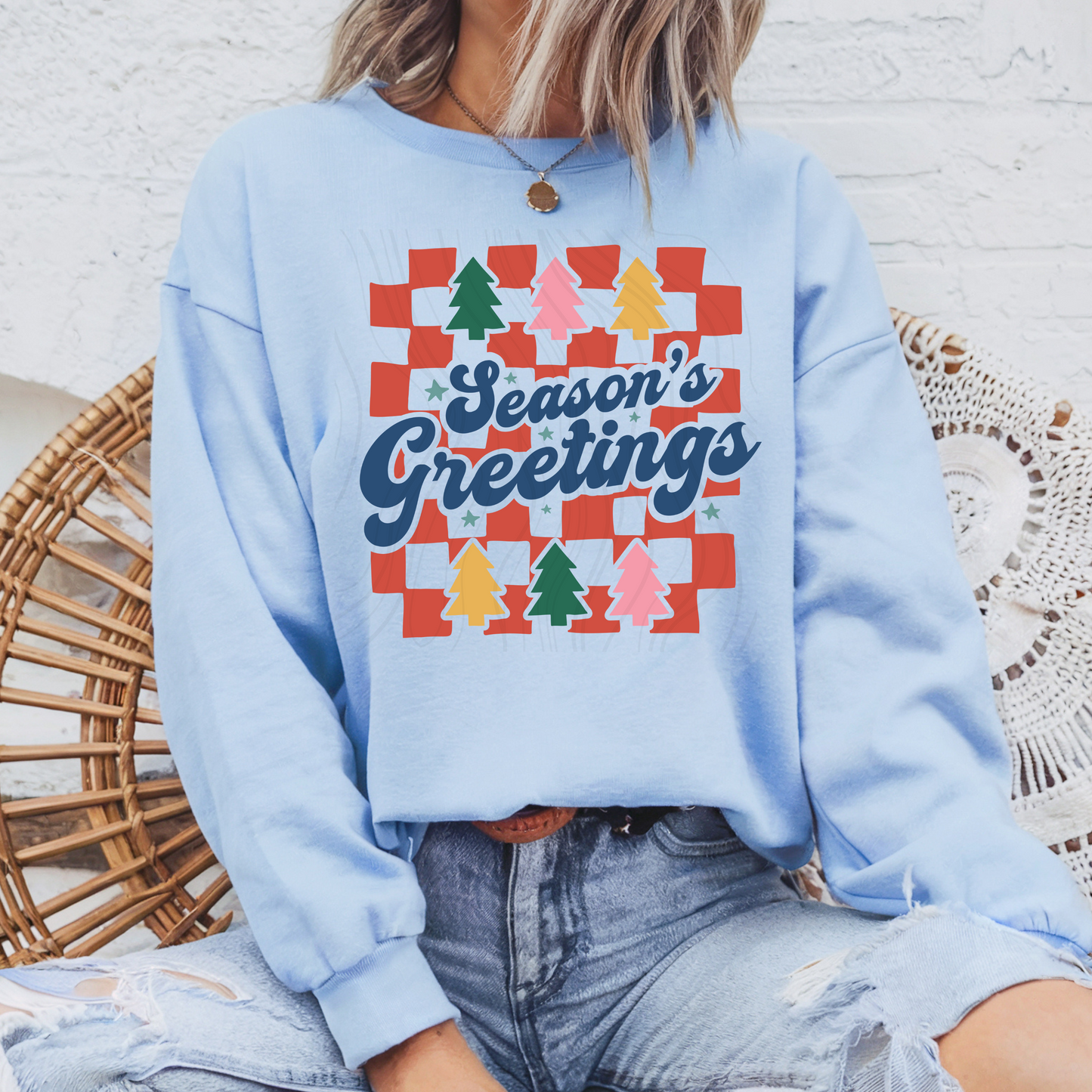 Season Greetings Colorful Transfer