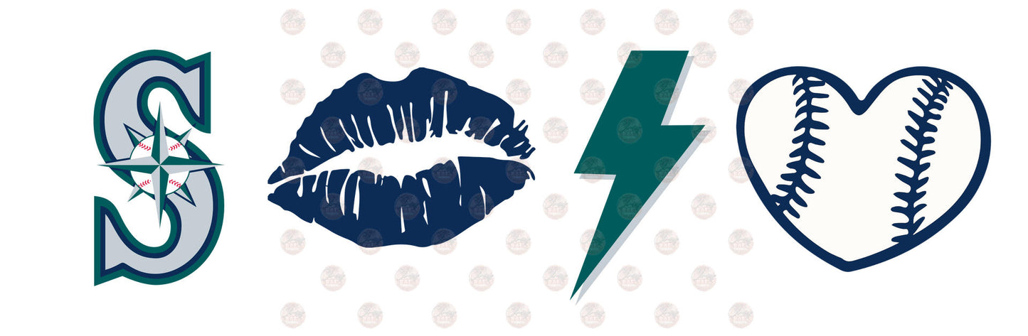 Seattle Retro Baseball Transfer