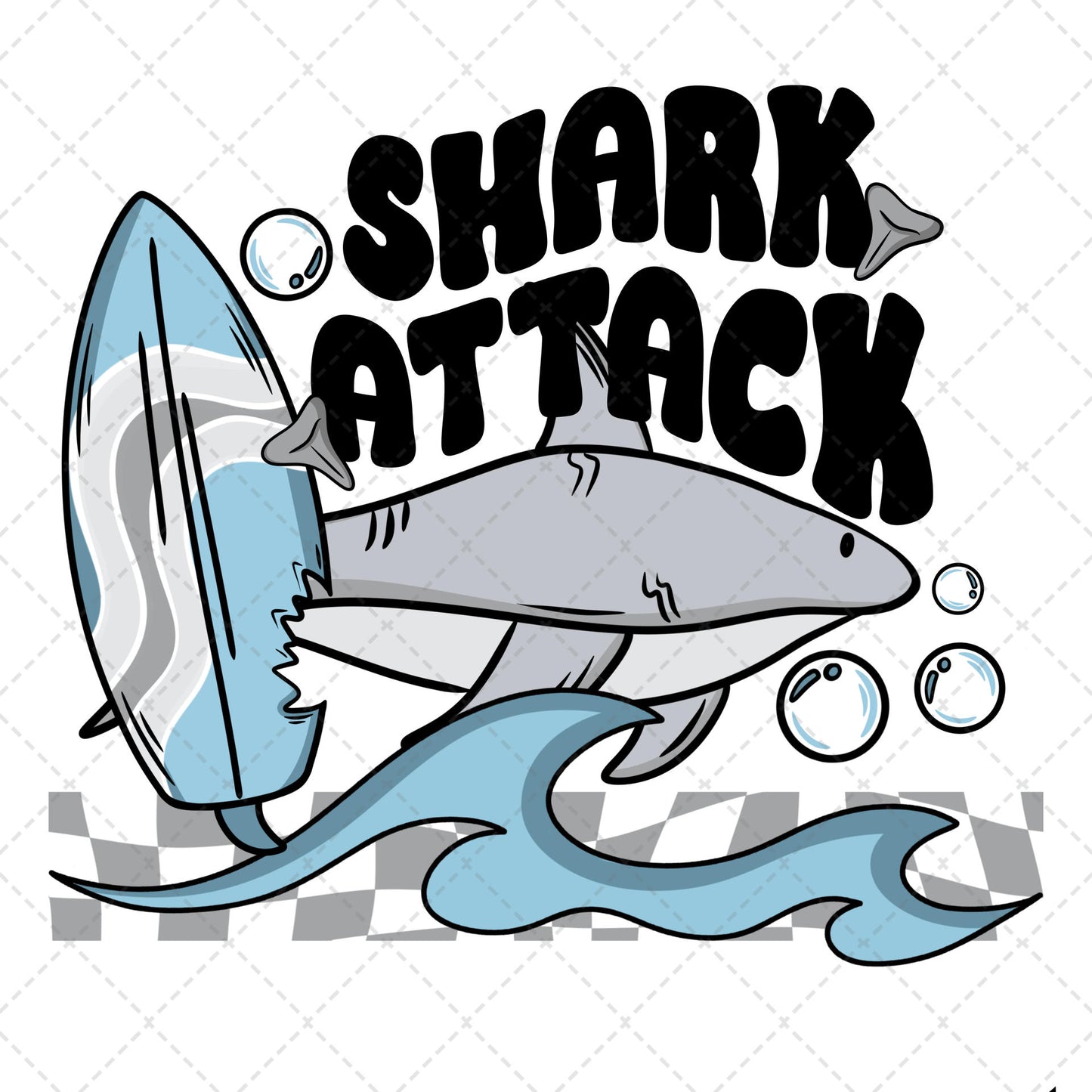 Shark Attack Surf Board Transfer