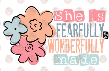 She is Fearfully & Wonderfully Made ** TWO PART* SOLD SEPARATELY** Transfer