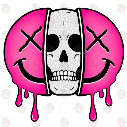 Skellie Drippy Happy Face Transfer