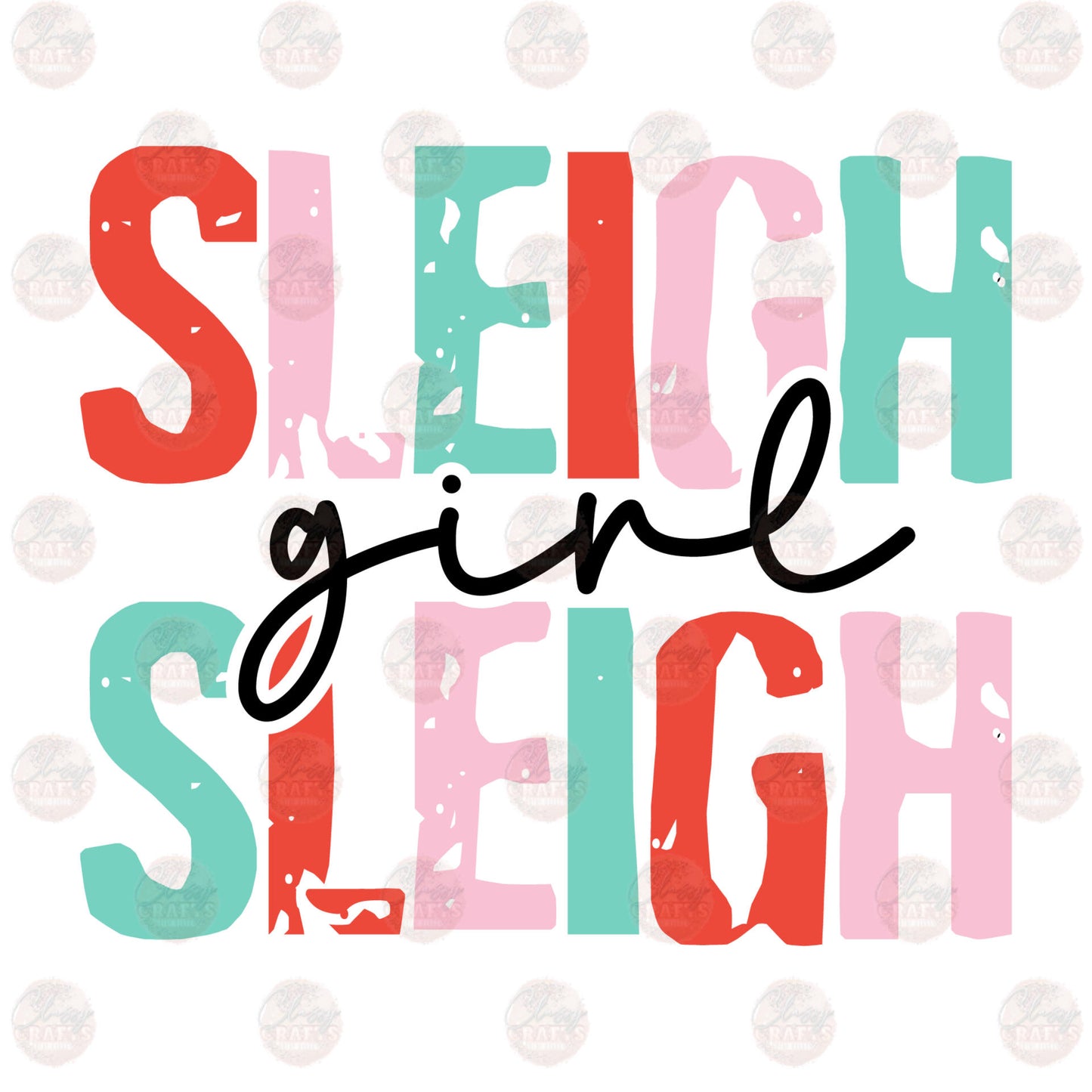 Sleigh Girl Sleigh Transfer