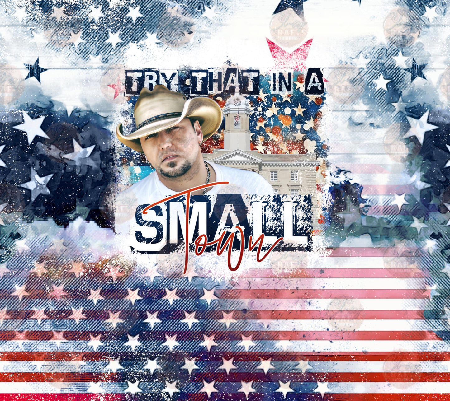 Small Town USA Tumbler Wrap