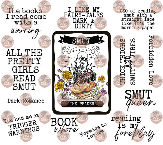 Smut The Reader Tumbler Wrap