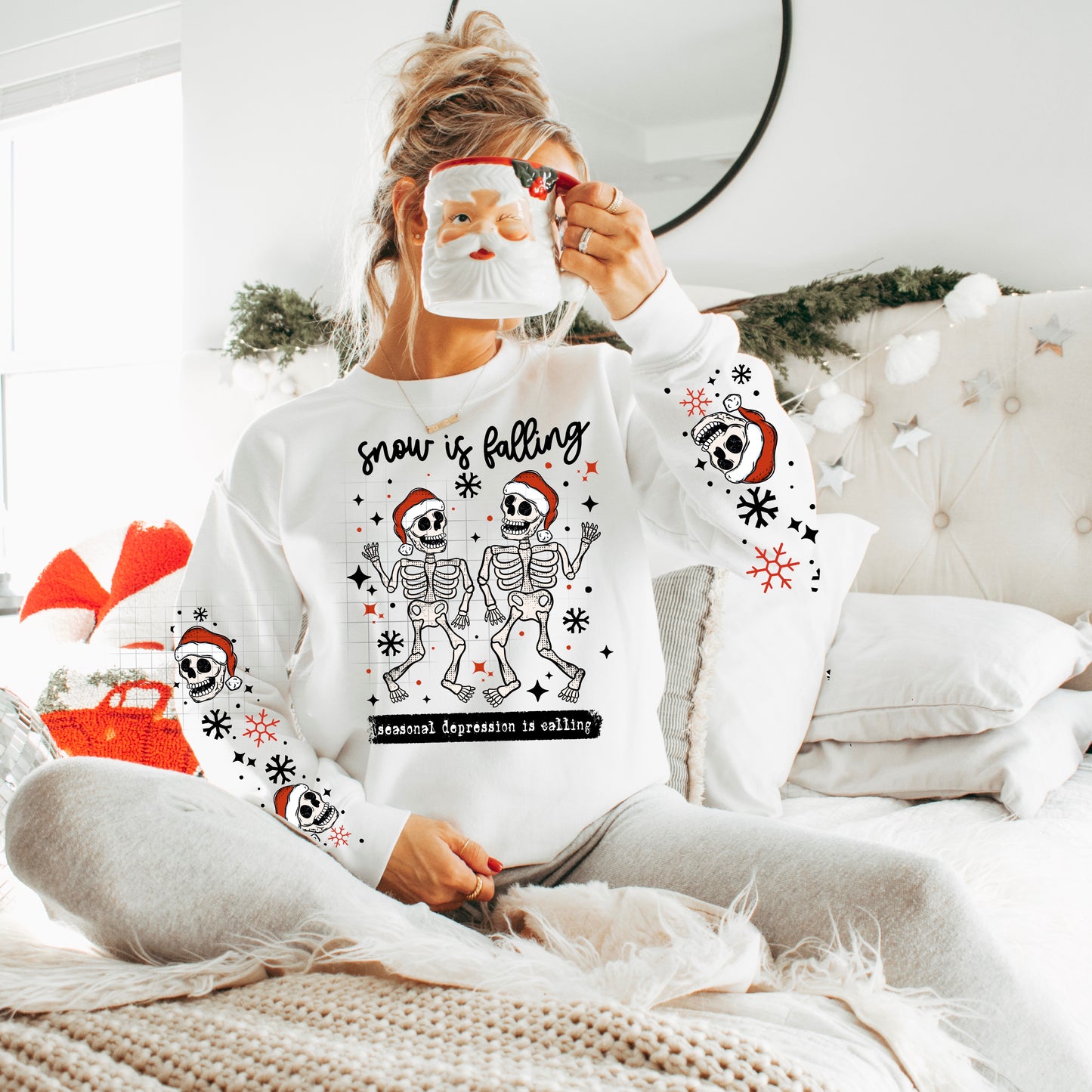 Snow Is Falling Skellies Transfer