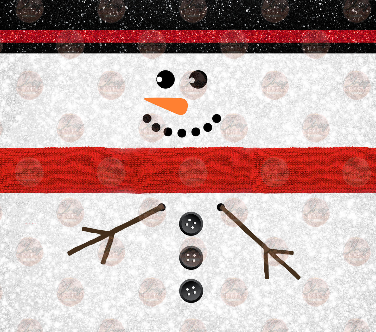 Snowman Tumbler Wrap
