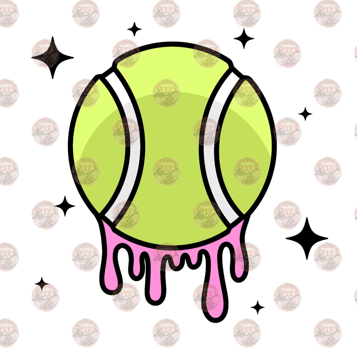 Soft Serve Tennis ** TWO PART* SOLD SEPARATELY** Transfer