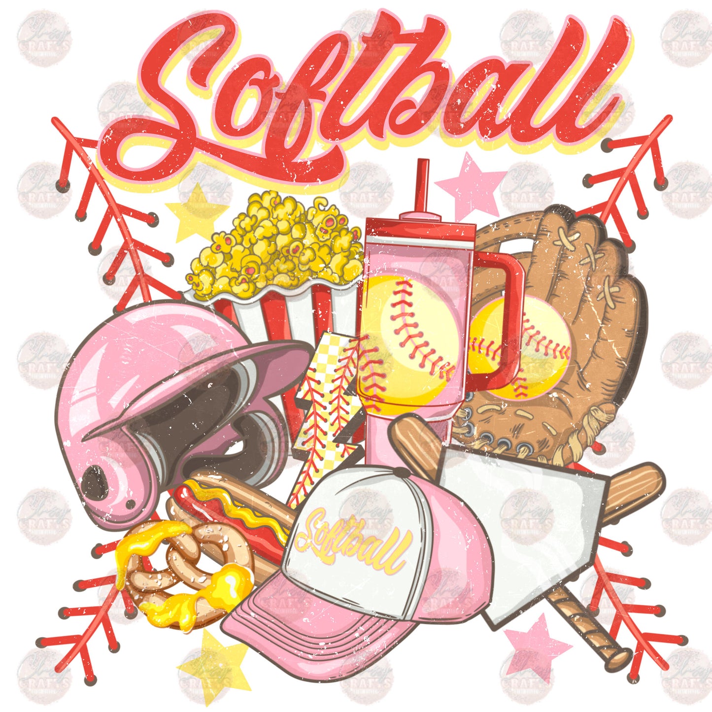 Softball Mute Colors Transfer