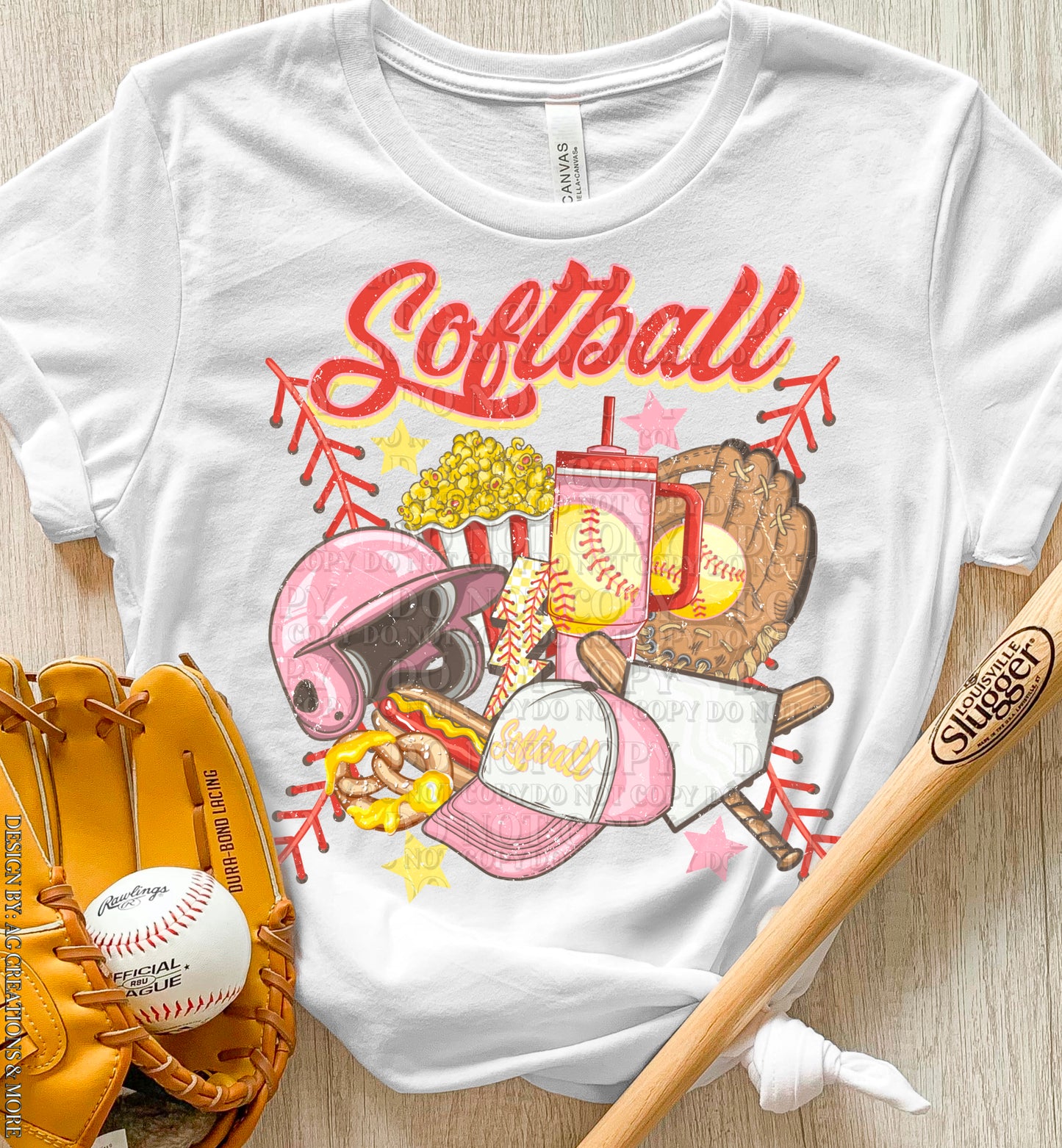 Softball Mute Colors Transfer