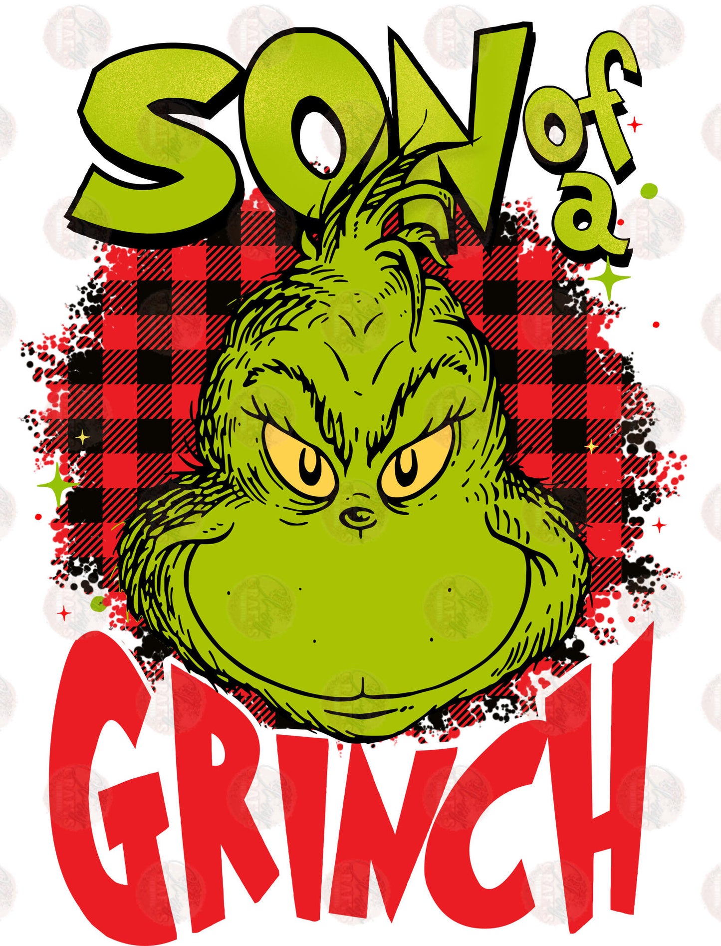 Son Of A Grump Plaid Transfer