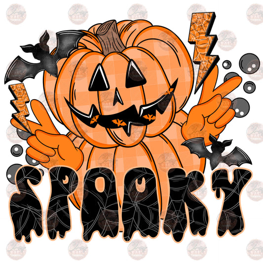 Spooky Retro Pumpkin - Sublimation Transfer