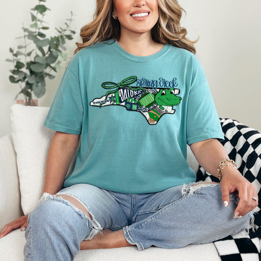 Spring Creek Gators Game Day Coquette Transfer