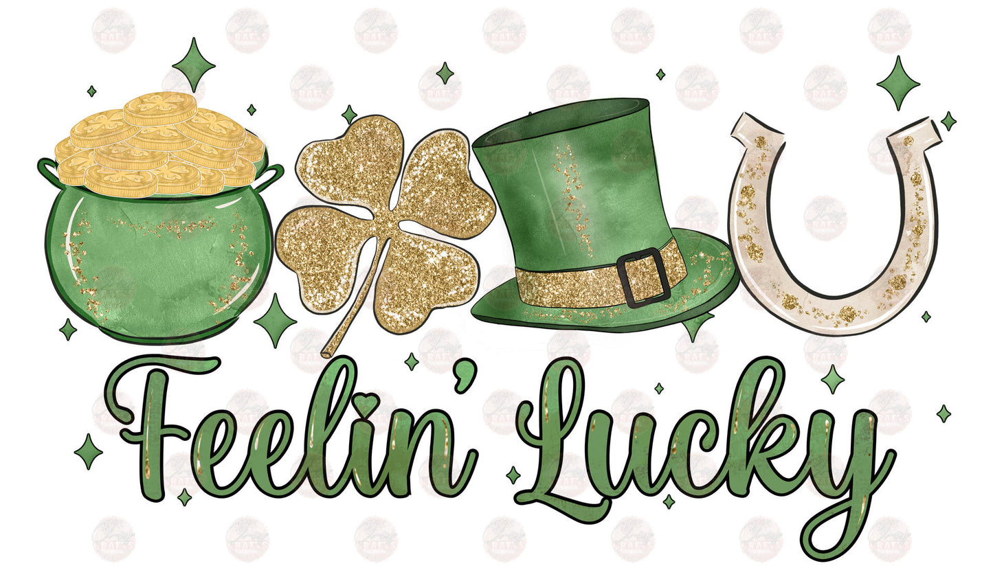 St. Patricks Day Feelin' Lucky Transfer
