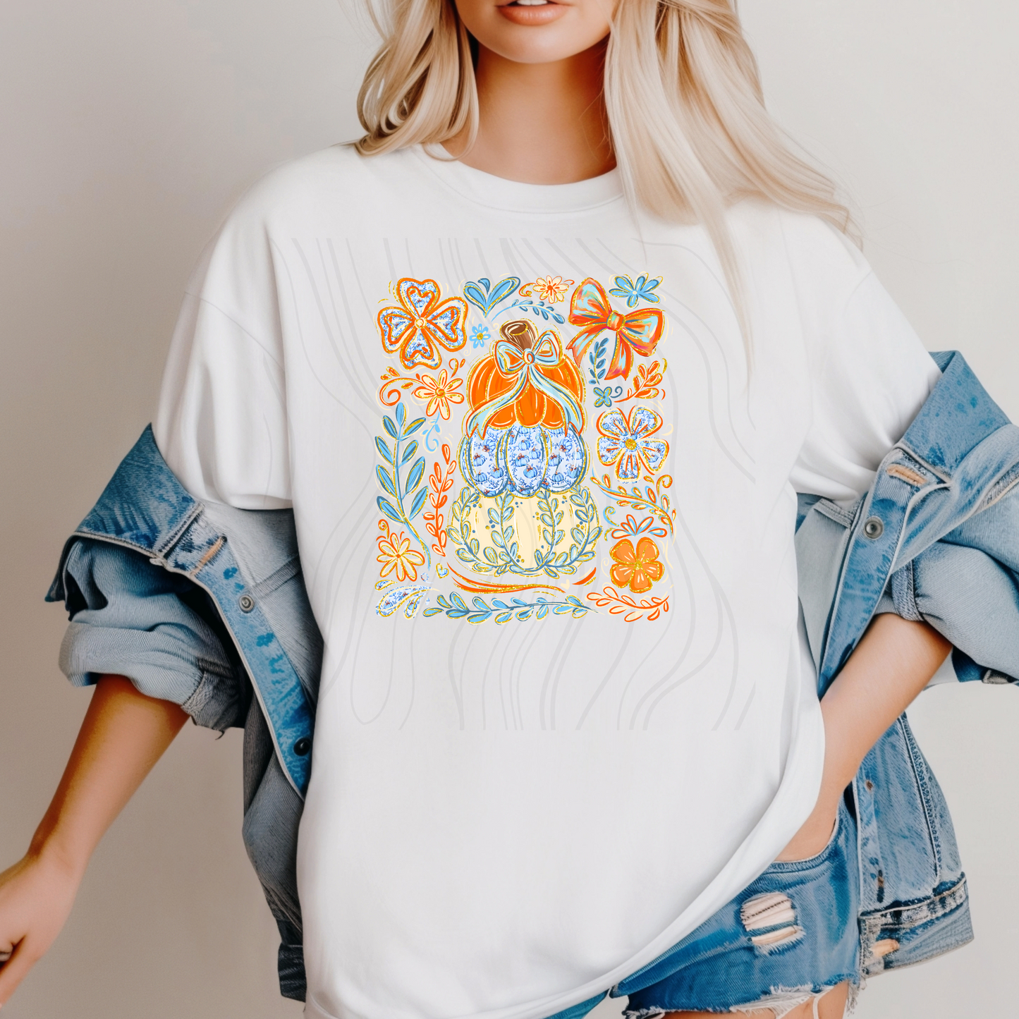 Stacked Pumpkins Transfer