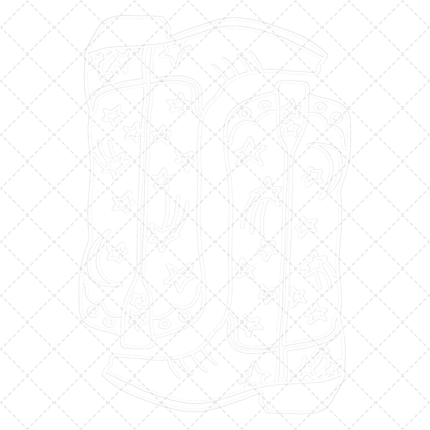 Stars and Moon Boots Transfer