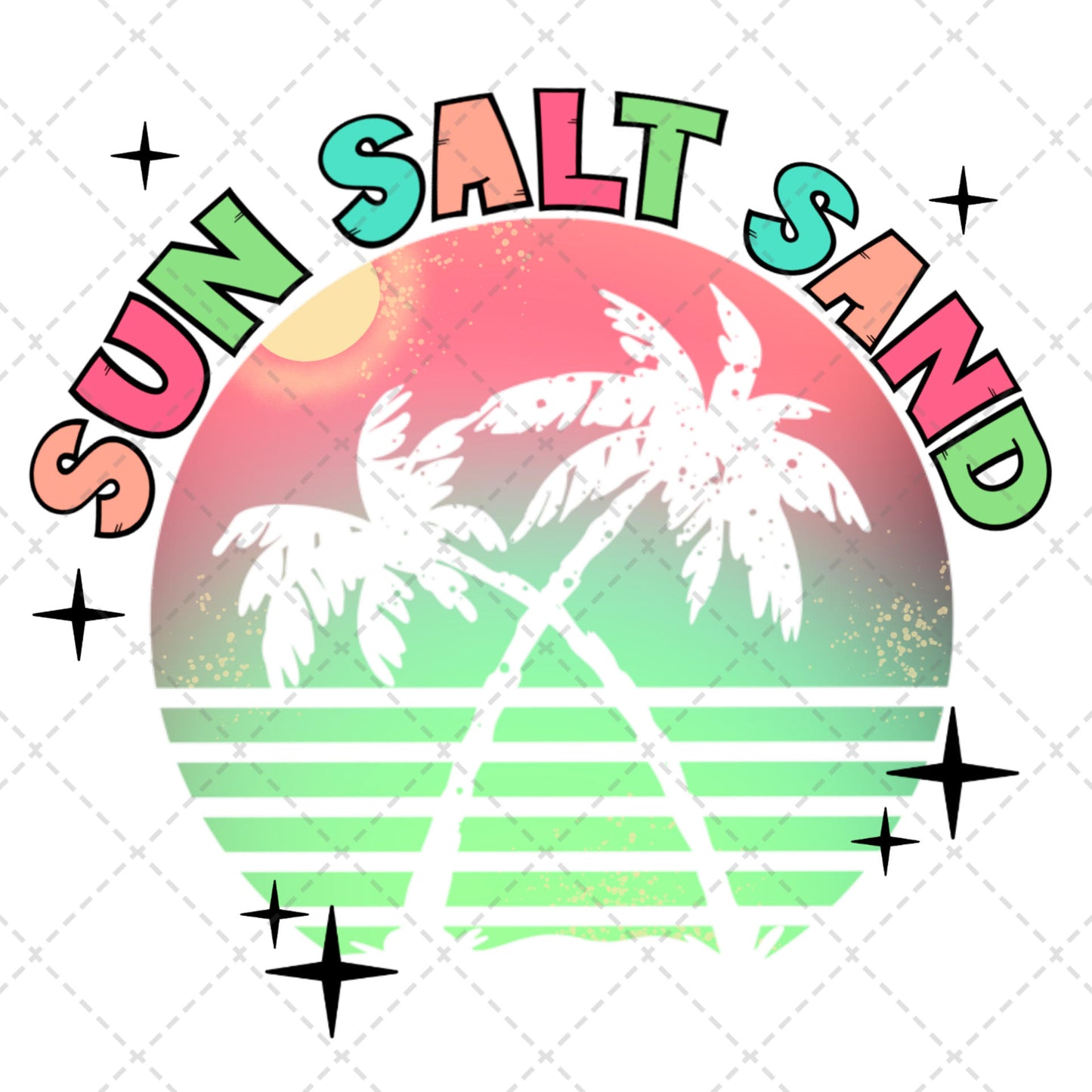 Sun Salt Sand **TWO PART* SOLD SEPARATELY** Transfer