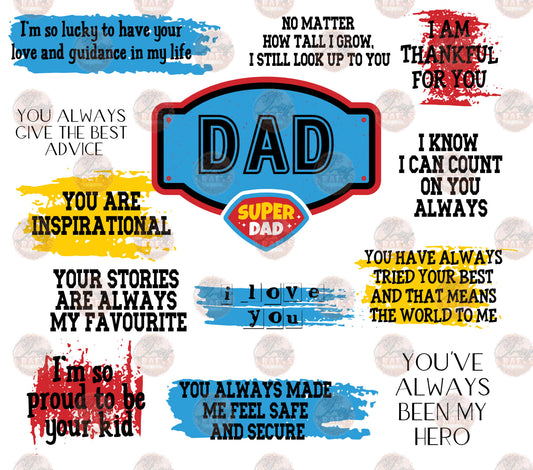 Super Dad Tumbler Wrap