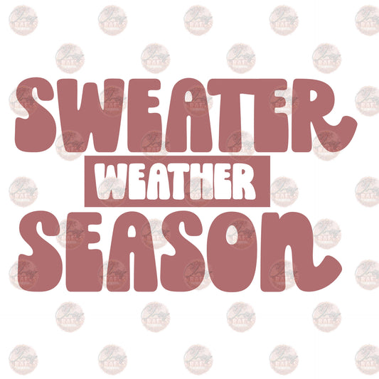 Sweater Season - Sublimation Transfer