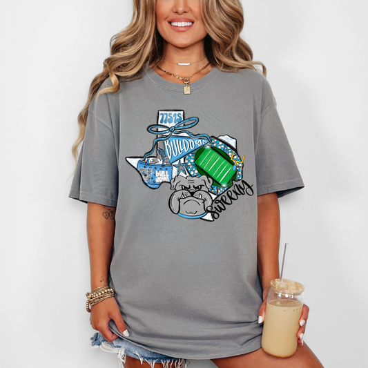 Sweeny Bulldogs Game Day Coquette Transfer