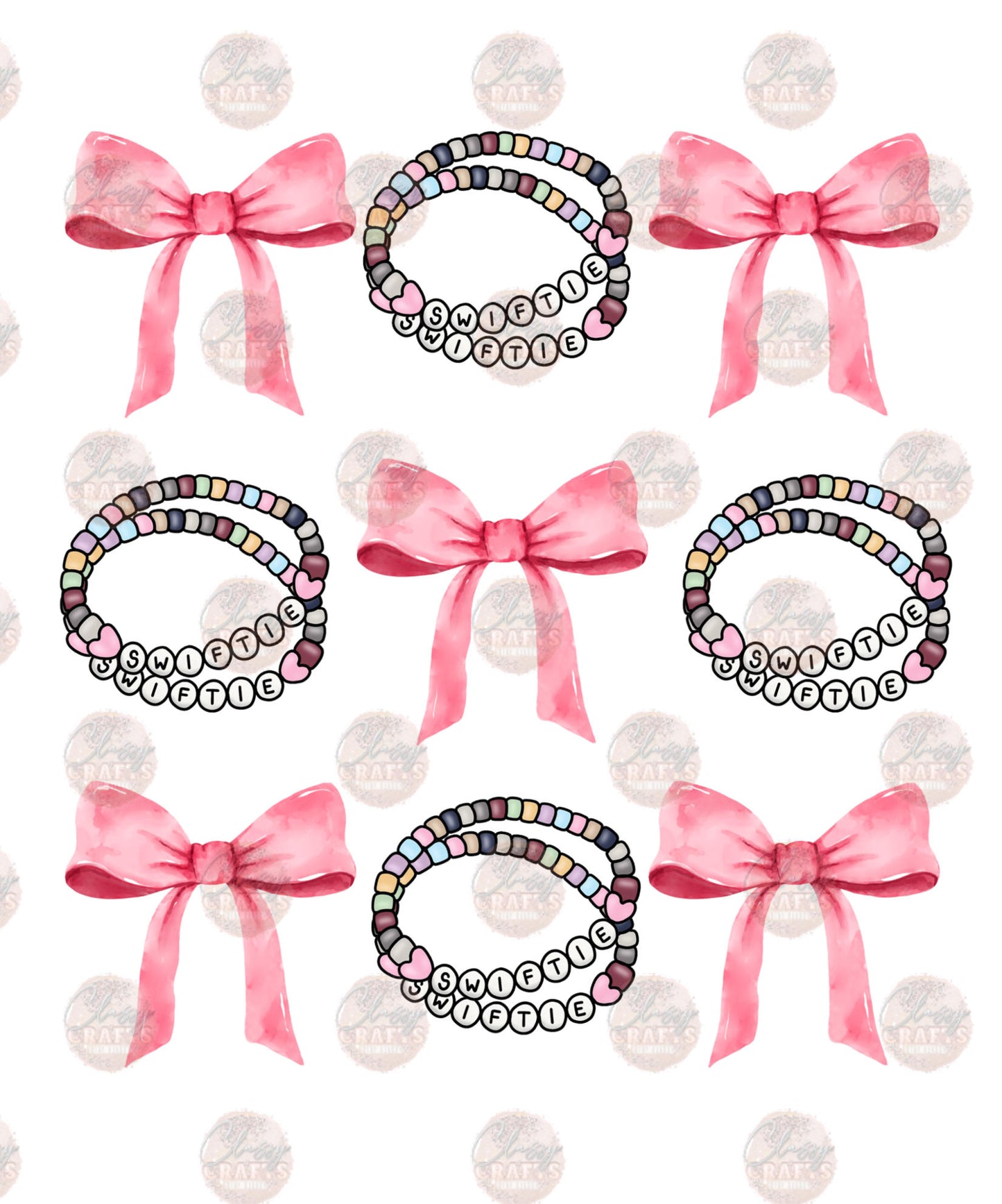 T.S. Bracelets and Bows Transfer