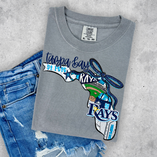 TB Rays Game Day Coquette Transfer