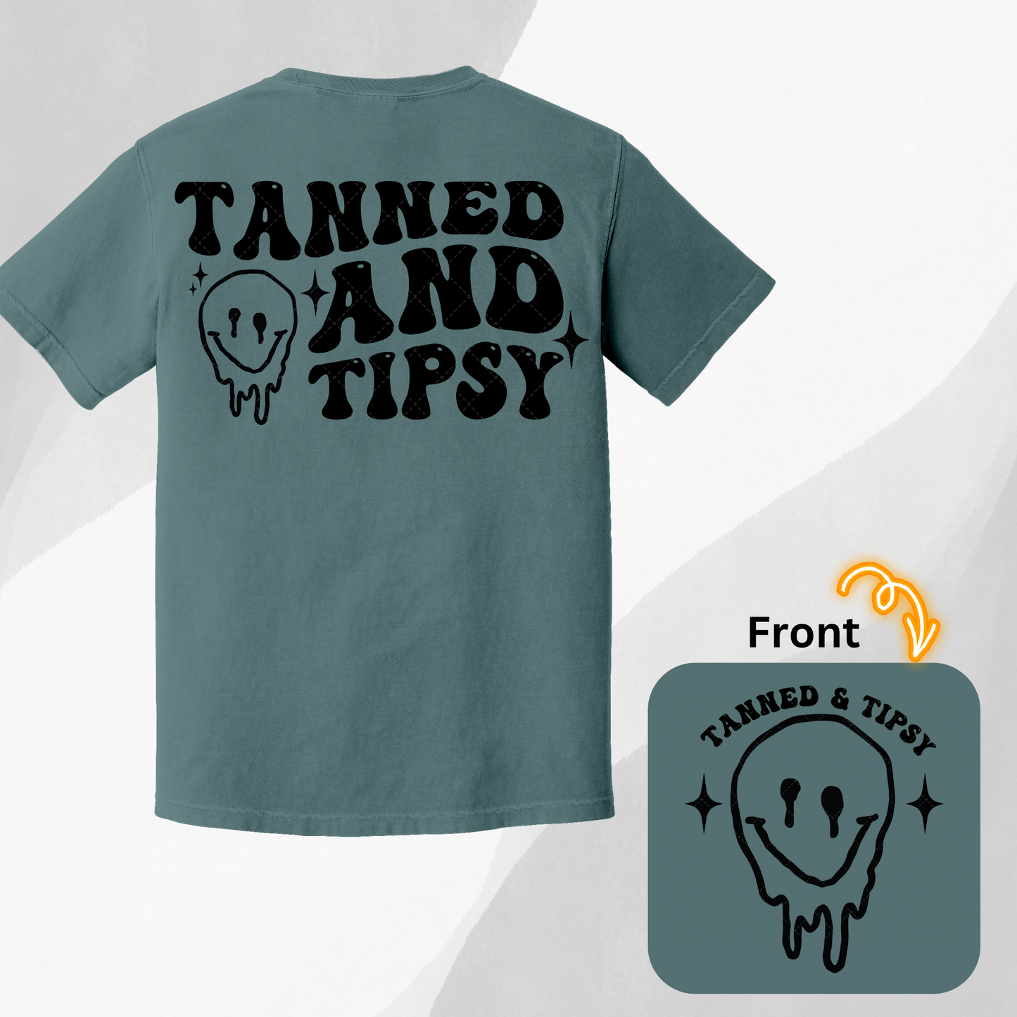 Tanned & Tipsy ** TWO PART* SOLD SEPARATELY** Transfer