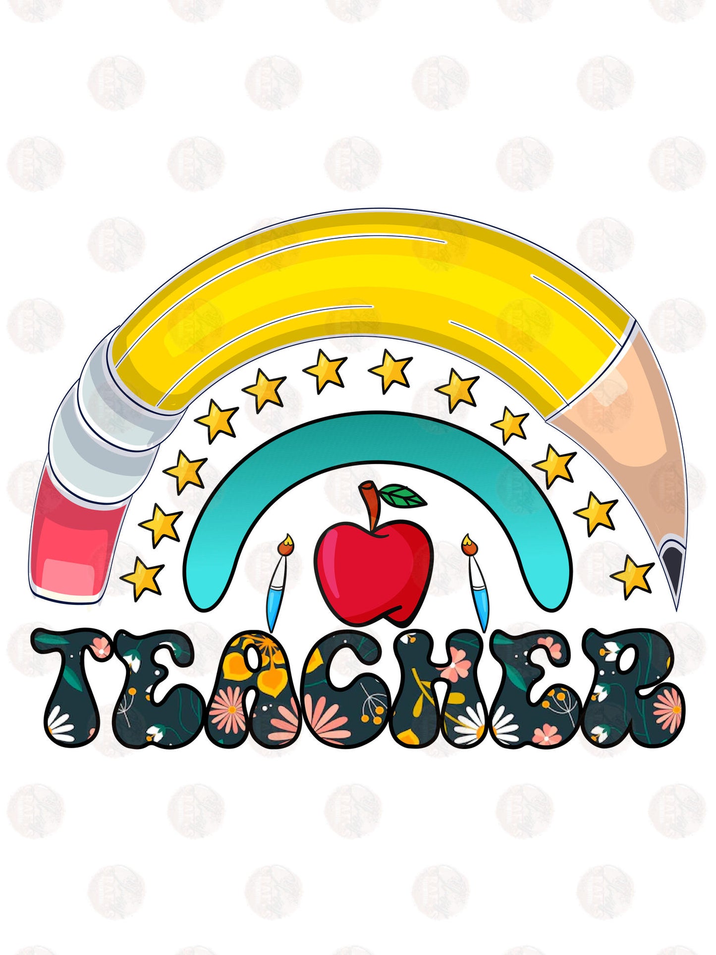 Teacher Rainbow Transfer
