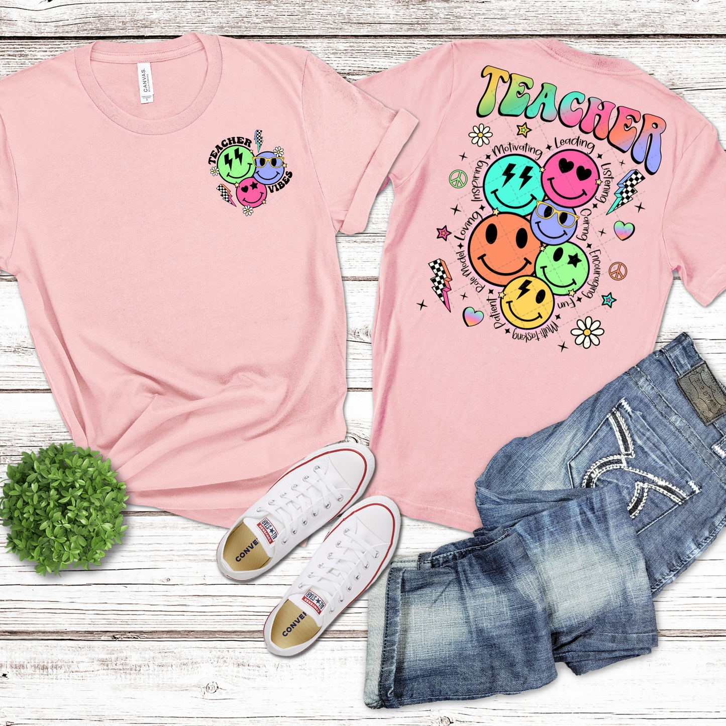 Teacher Smiley **TWO PART* SOLD SEPARATELY** Transfer
