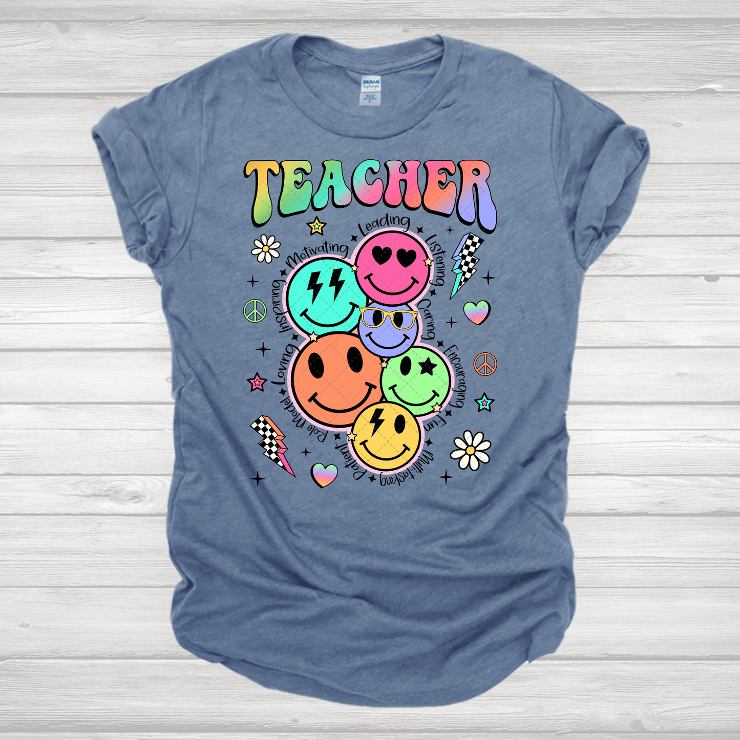 Teacher Smiley **TWO PART* SOLD SEPARATELY** Transfer