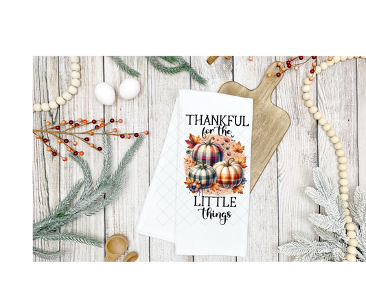 Thankful Little Tea Towel Transfer
