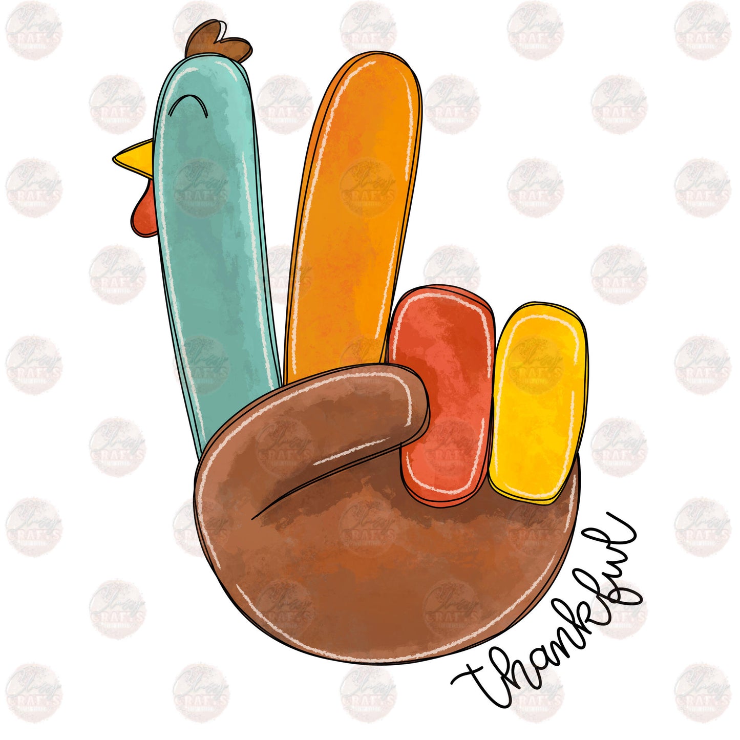 Thankful Peace Turkey Transfer