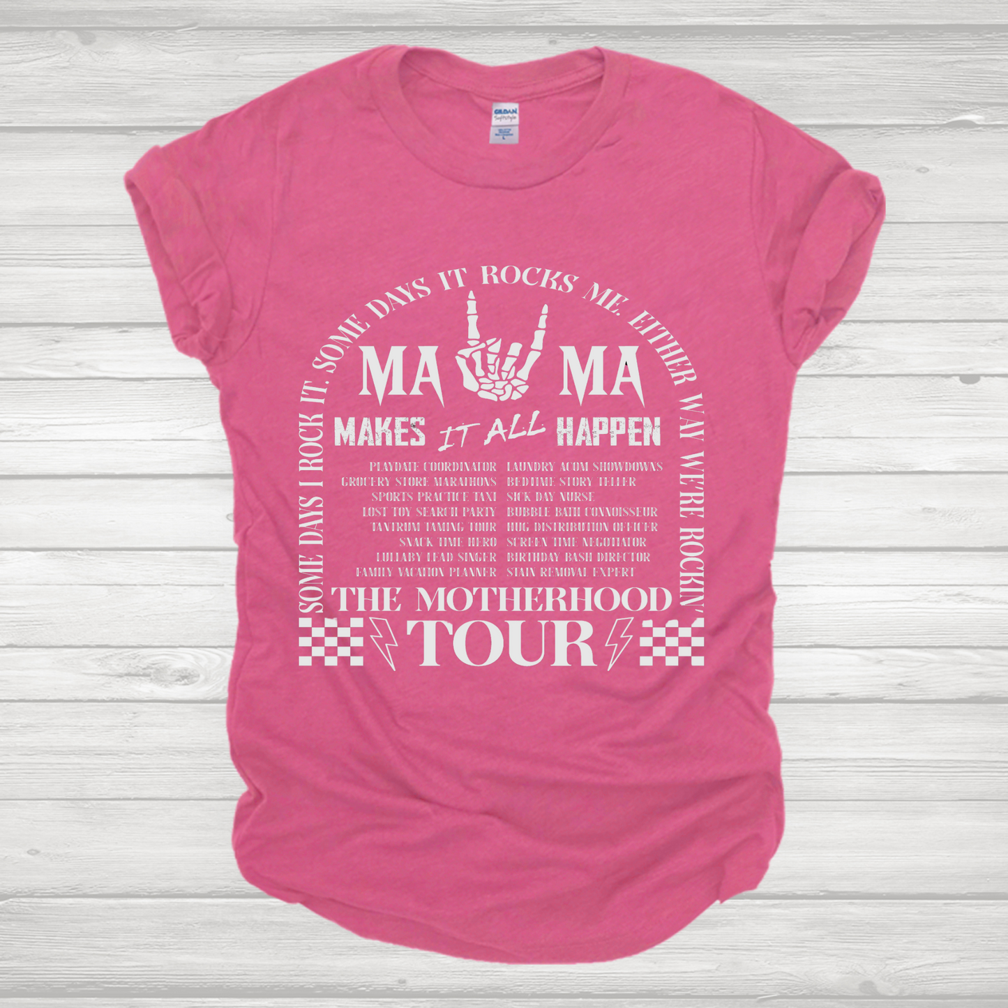 The Motherhood Tour white Two Part **Sold Separately** Transfer