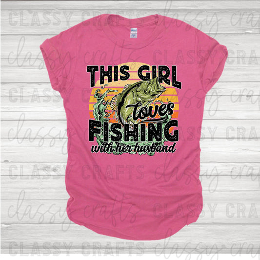 This Girl Loves Fishing Transfer