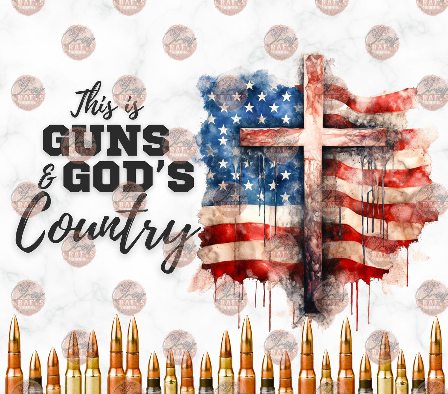 This Is Gun's & God's Country Tumbler Wrap