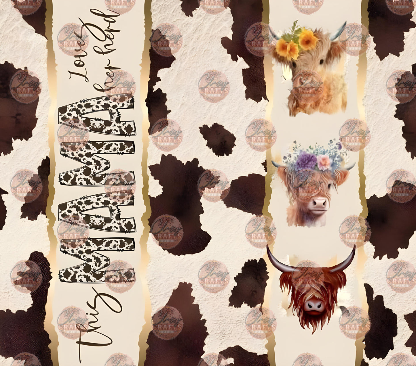 This Mama Loves Her Herd Tumbler Wrap