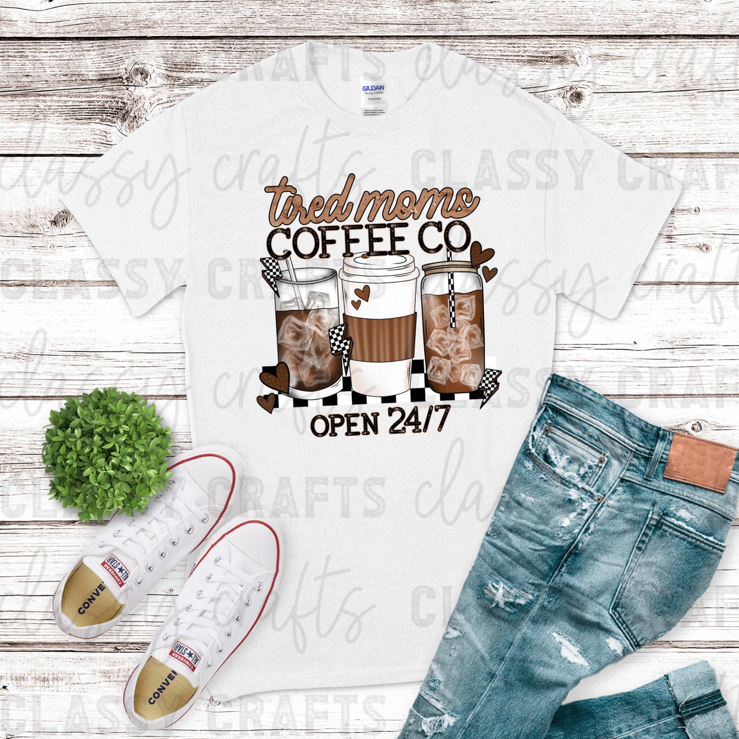 Tired Moms Coffee Transfer