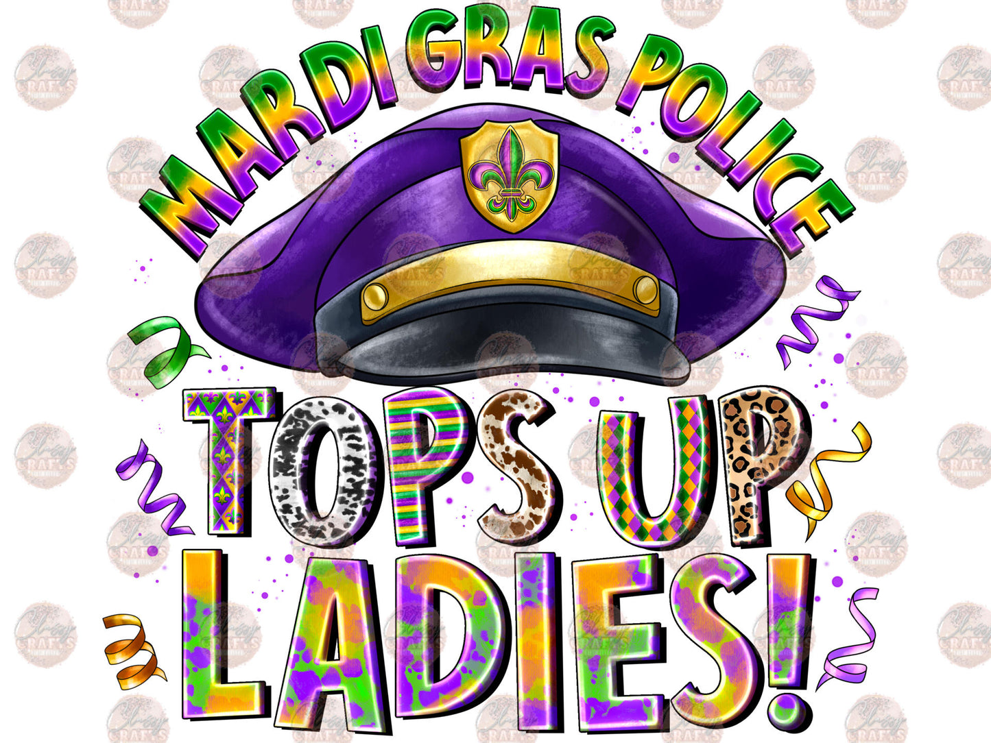 Tops Up Ladies Transfers