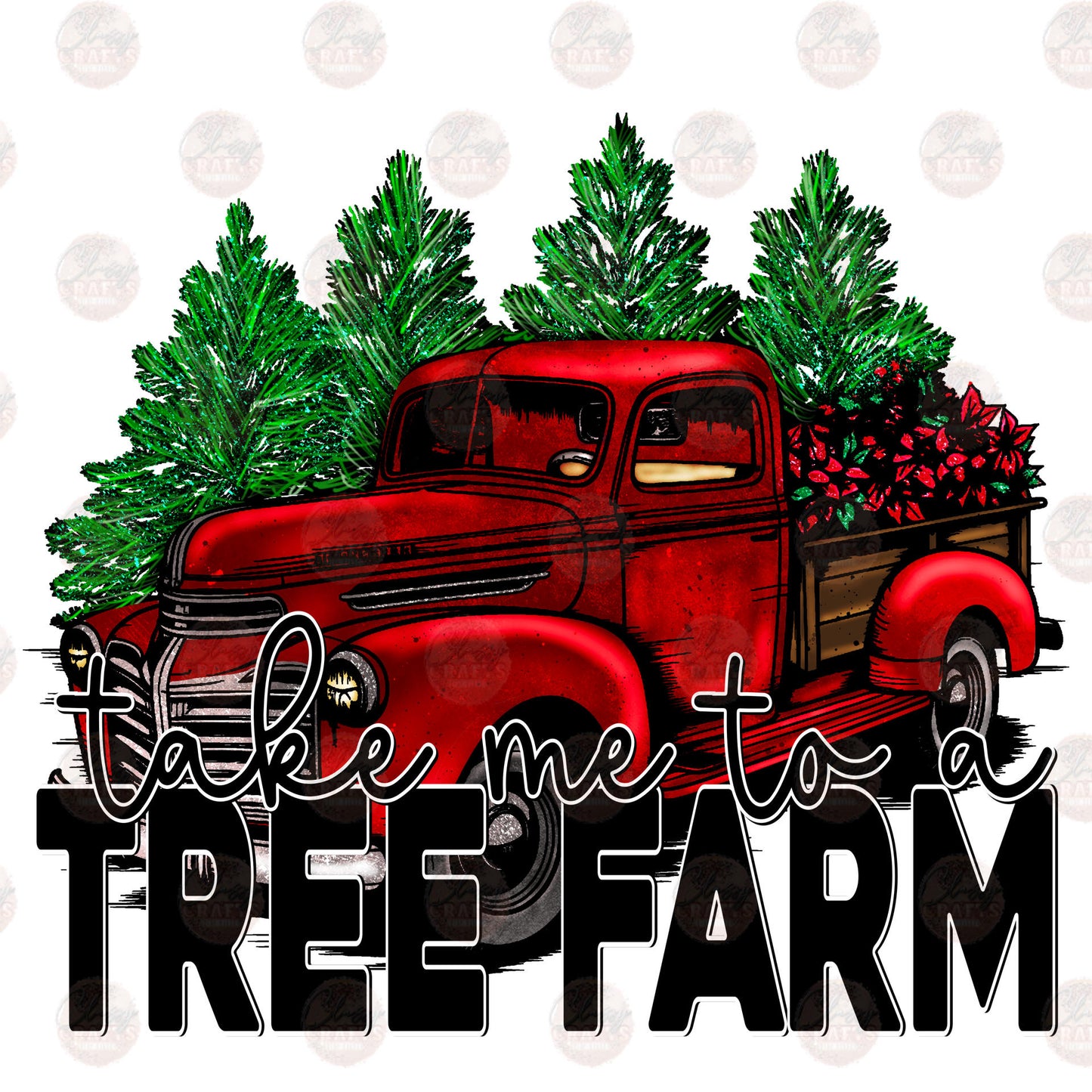Tree Farm Red Truck