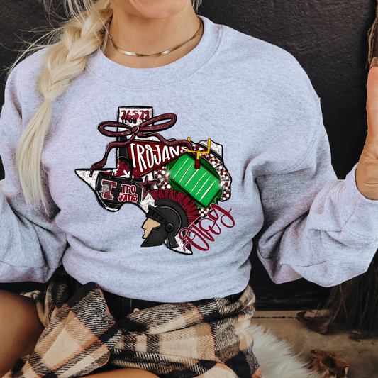 Troy Trojans Game Day Coquette Transfer