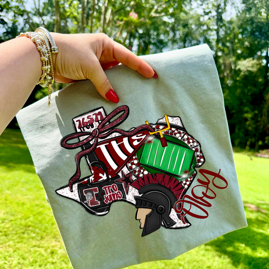 Troy Trojans THS Game Day Coquette Transfer