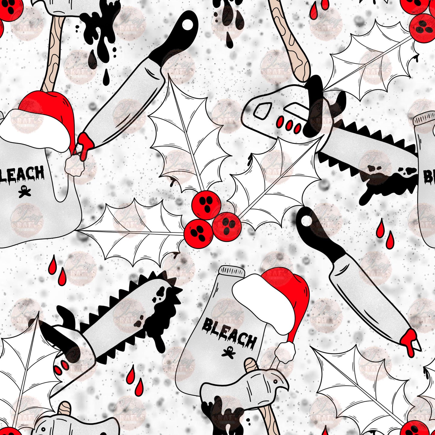 True Crime Santa Seamless Wrap